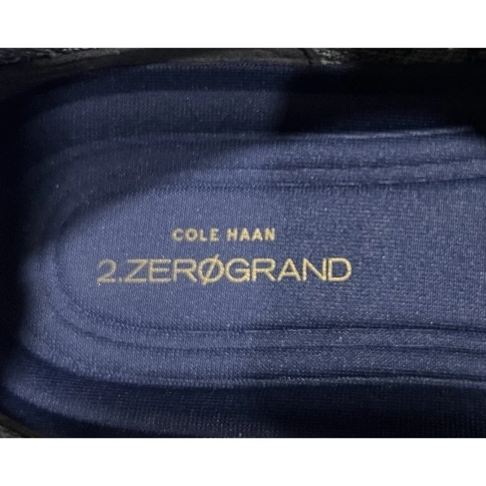 Cole Haan 2.ZeroGrand Men's‎ Size 11M Gray Knit Wingtip Oxford Shoes (C27565)